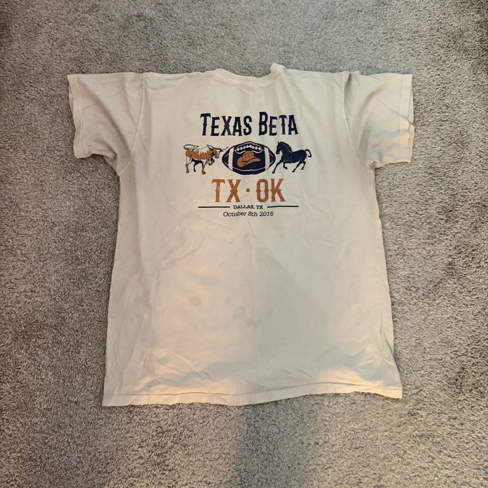 Comfort Colors University of Texas Fraternity TX OK Rivalry T-Shirt